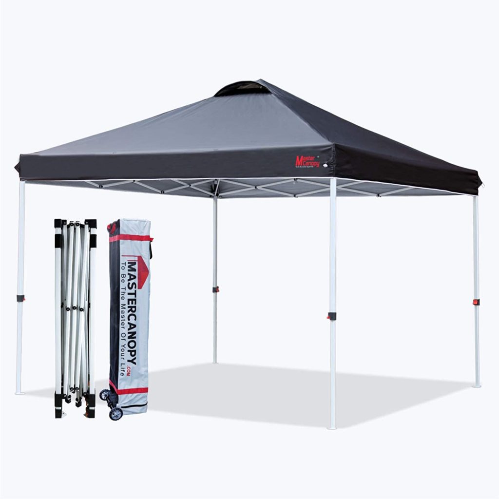 MASTERCANOPY Pop-up Canopy Tent Commercial Instant Canopy with Wheeled Bag